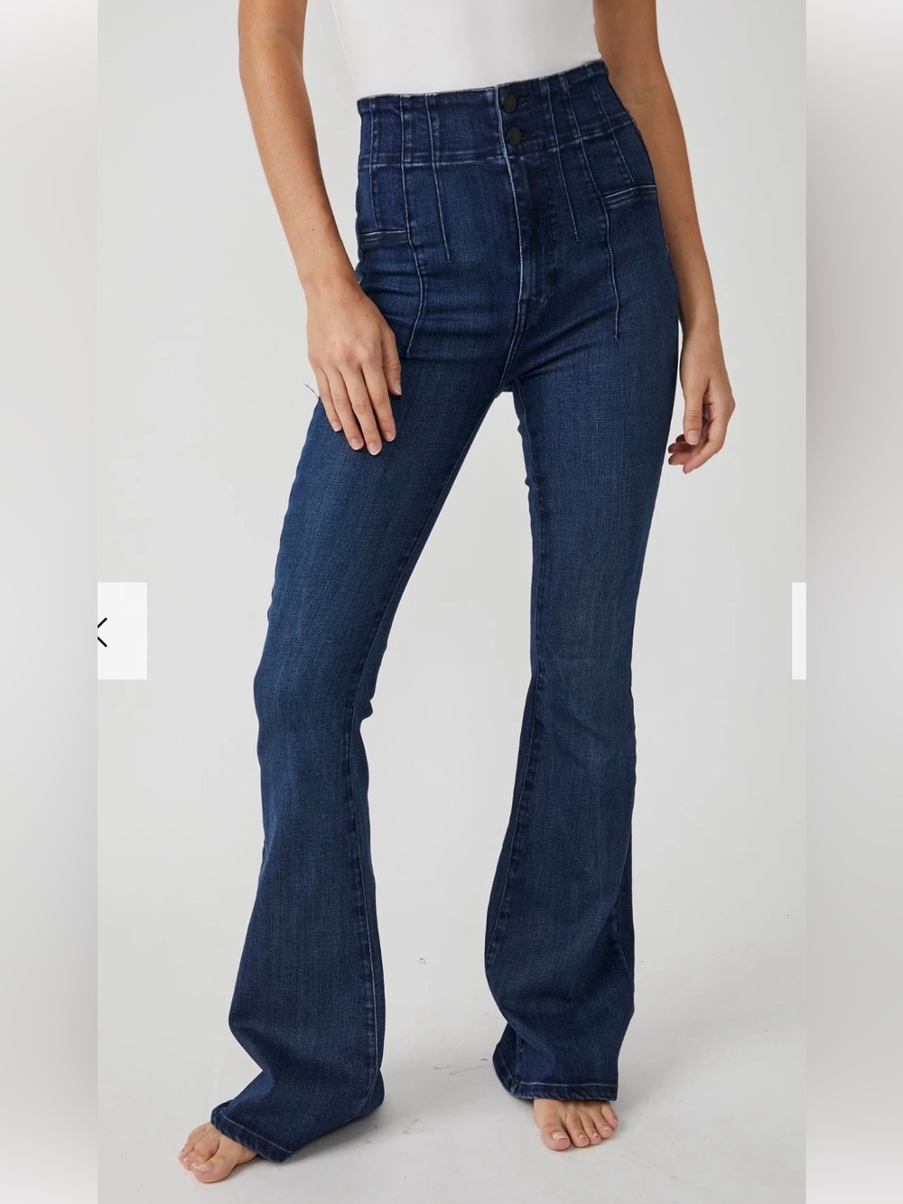 We The Free Women’s Free People Jayde Flare Jeans Blue Denim Boho Size 28